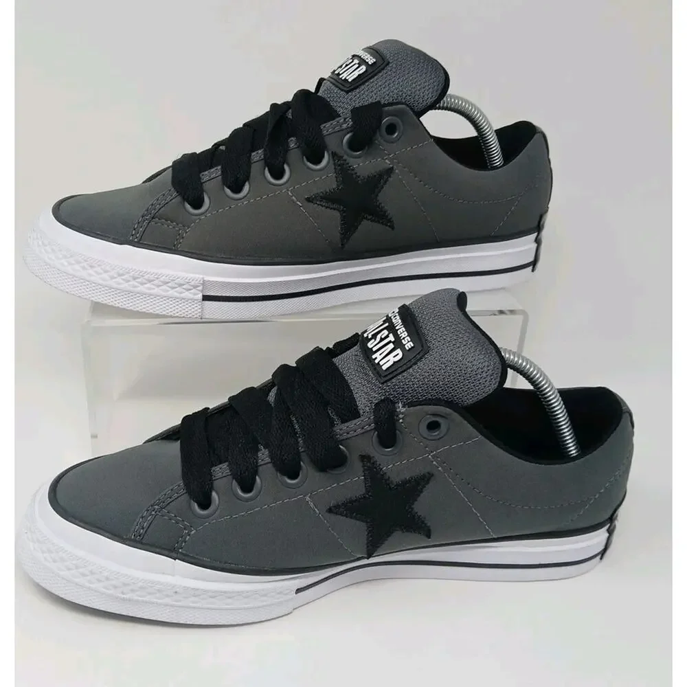 Converse Unisex Star Low Puff Dark Matter Gray Canvas Sneakers Mens 9/Women 10.5 - Picture 1 of 15